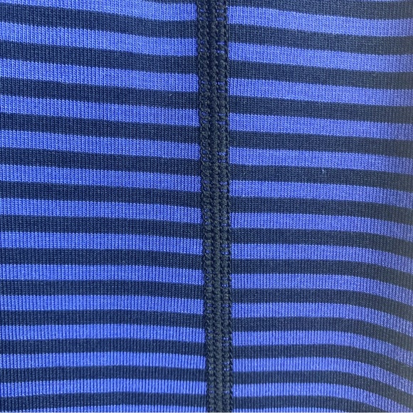 Title Nine Striped Vibe Tee Blue/Black Size S - Picture 5 of 6